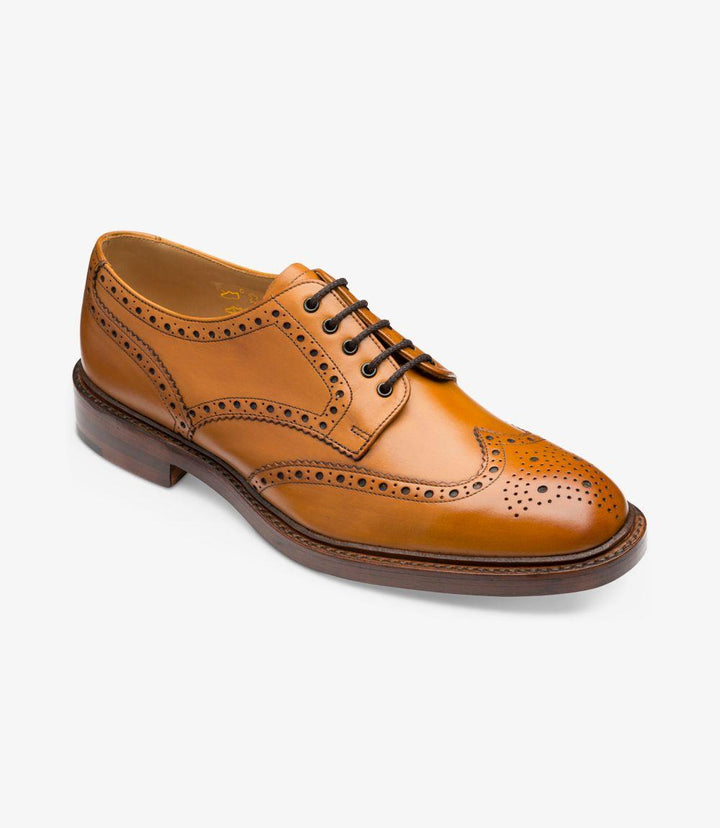 LOAKE CHESTER TAN BROGUE SHOES