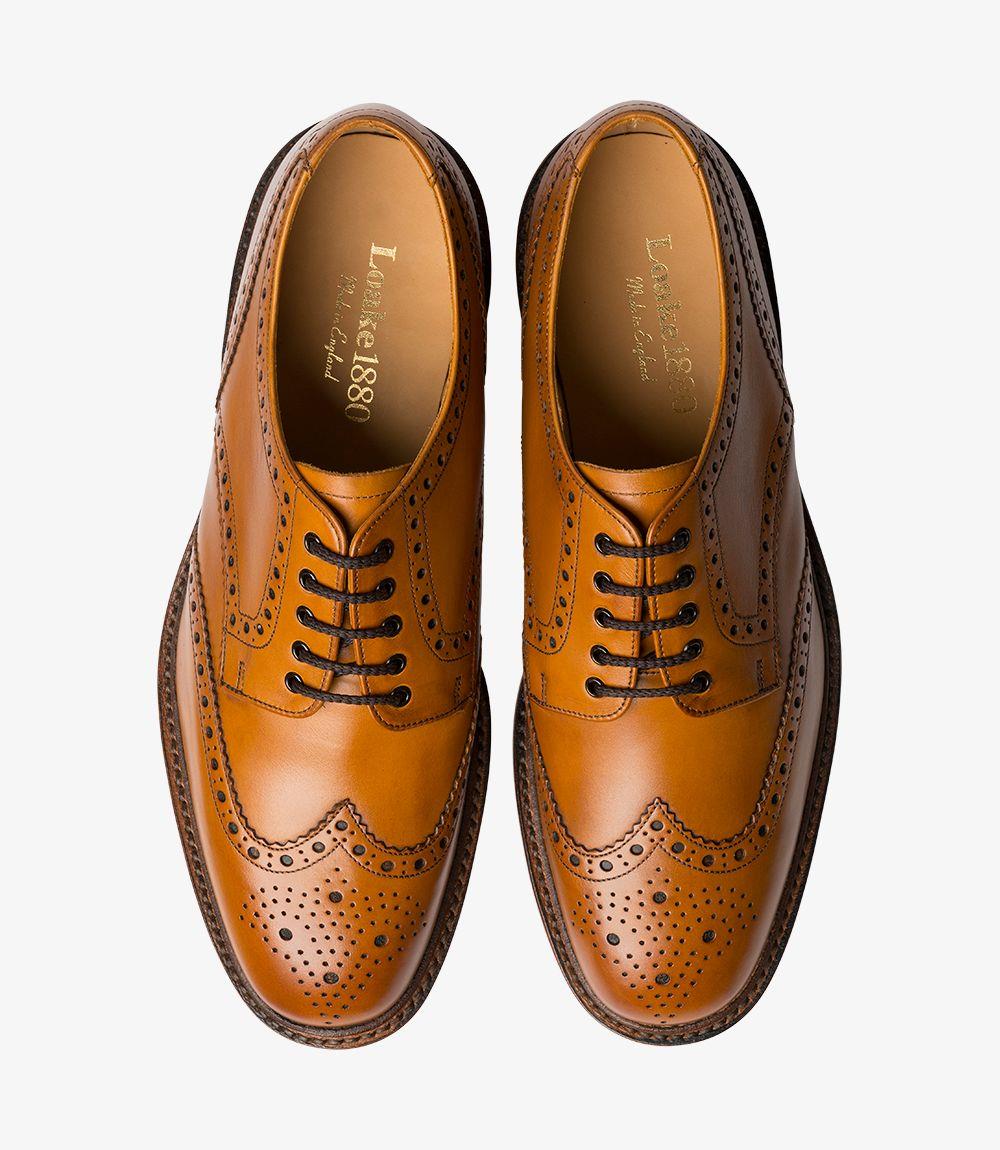 LOAKE CHESTER TAN BROGUE SHOES