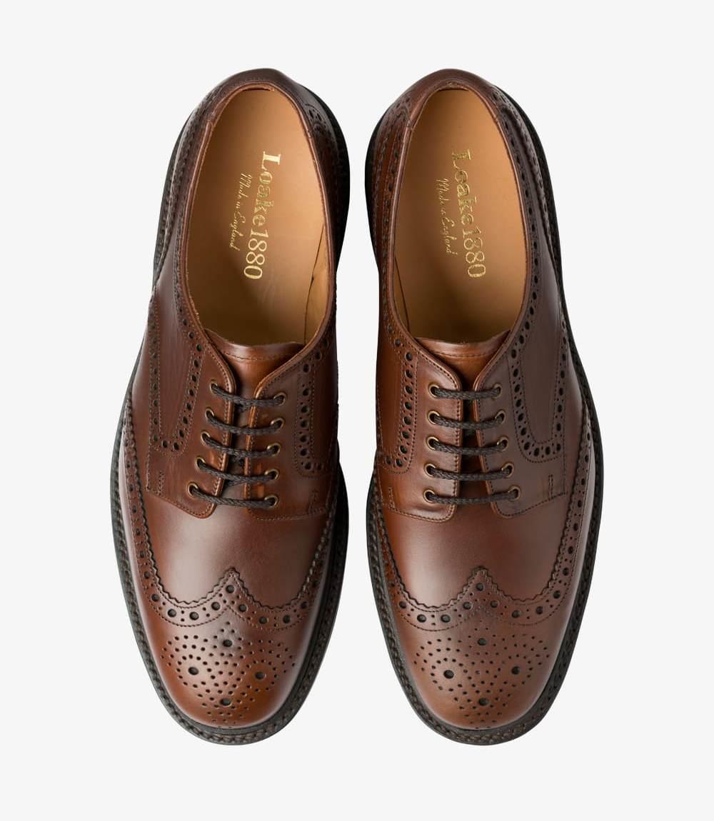 LOAKE CHESTER BROWN BROGUE SHOES