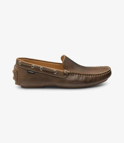 LOAKE DONINGTON BROWN DRIVER SHOE