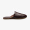 LOAKE GARRICK BORDO LEATHER SLIPPERS F-MEDIUM