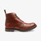 LOAKE GLENDALE CONKER BROWN LACE-UP BOOT RUBBER SOLE F-MEDIUM