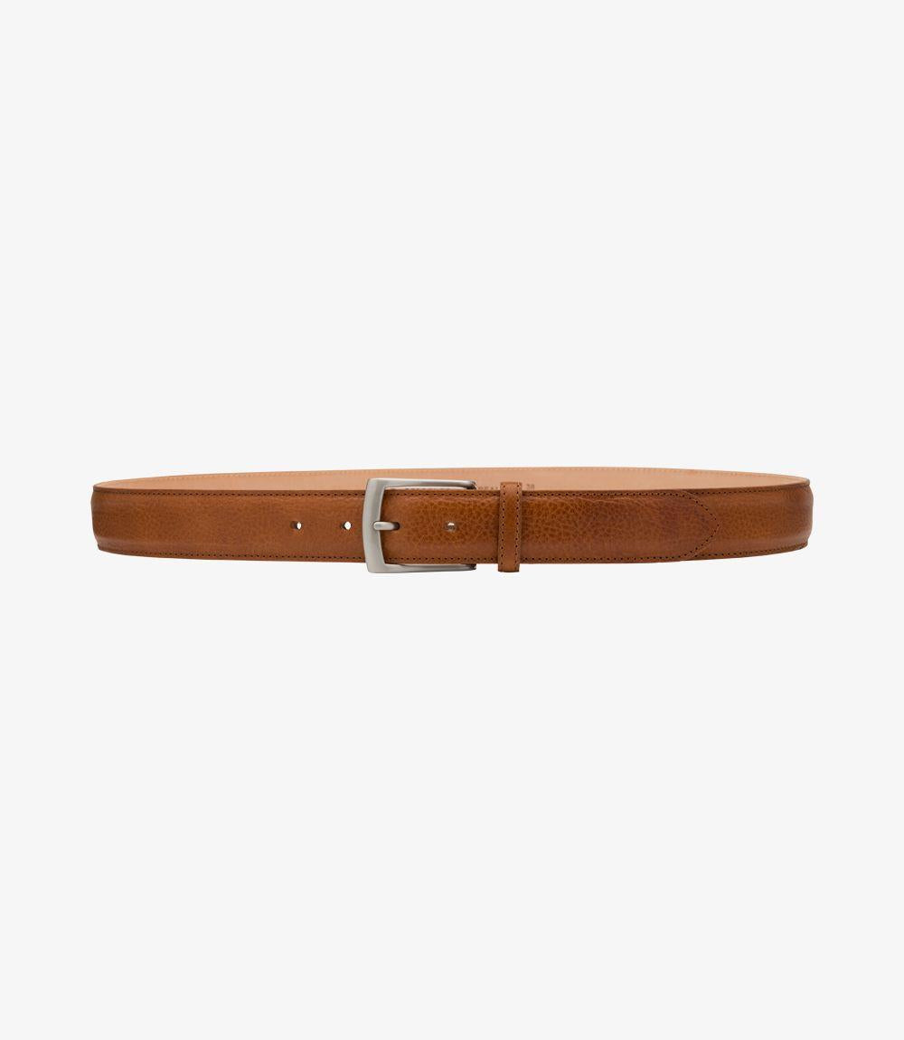 LOAKE HENRY TAN GRAIN LEATHER BELT