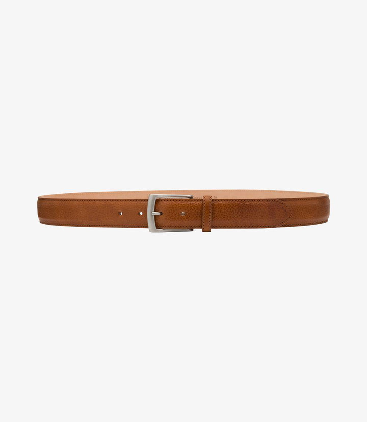 LOAKE HENRY TAN GRAIN LEATHER BELT