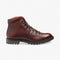 LOAKE HIKER OXBLOOD LACE-UP BOOT RUBBER SOLE F-MEDIUM