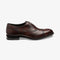 LOAKE HUGHES BURGUNDY OXFORD SEMI BROGUE LEATHER/RUBBER SOLE F-MEDIUM