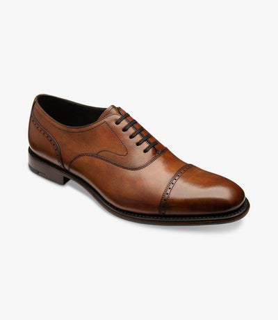 LOAKE HUGHES CHESTNUT OXFORD SHOES