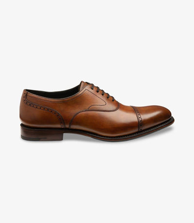 LOAKE HUGHES CHESTNUT OXFORD SHOES