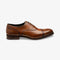 LOAKE HUGHES CHESTNUT OXFORD SEMI BROGUE LEATHER/RUBBER SOLE F-MEDIUM