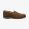 LOAKE IMPERIAL BROWN SUEDE LOAFER LEATHER SOLE F-MEDIUM