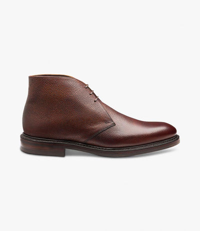 LOAKE LYTHAM OXBLOOD CHUKKA BOOT RUBBER SOLE F-MEDIUM