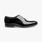 LOAKE PATENT BLACK LEATHER OXFORD LEATHER SOLE F-MEDIUM