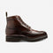 LOAKE PEGASUS WAXY DARK BROWN DERBY FULL-BROGUE RUBBER SOLE G-WIDE
