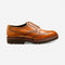 LOAKE PERSEUS TAN DERBY FULL-BROGUE RUBBER SOLE G-WIDE