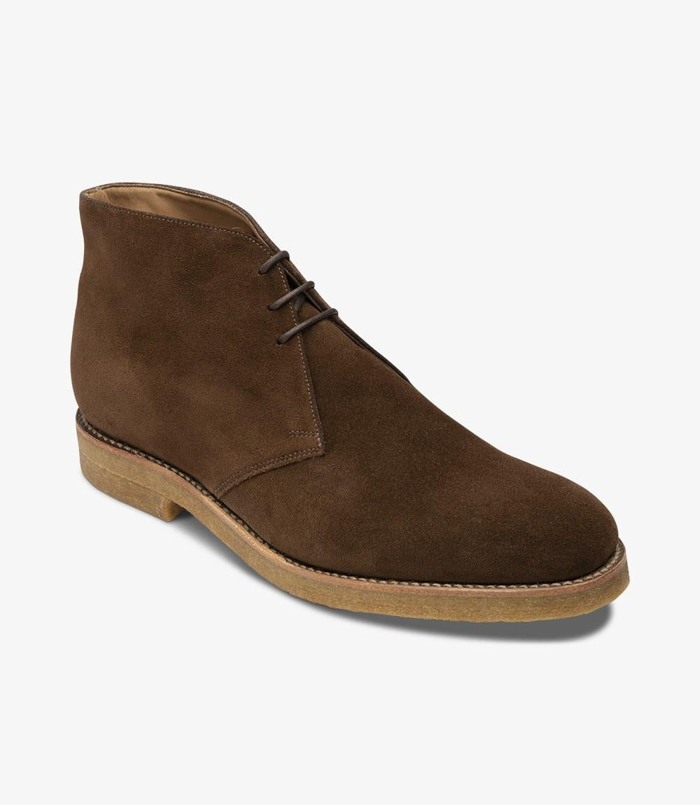 LOAKE RIVINGTON BROWN CHUKKA BOOT CREPE SOLE G-WIDE