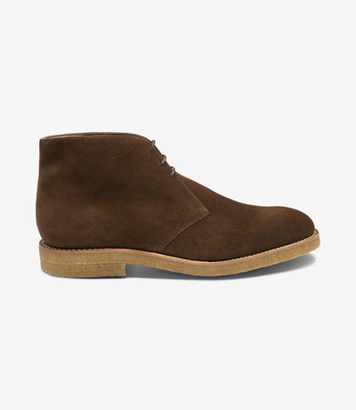 LOAKE RIVINGTON BROWN CHUKKA BOOT CREPE SOLE G-WIDE