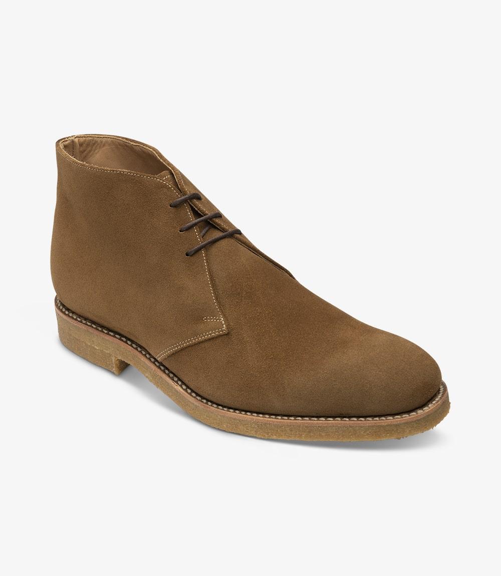 LOAKE RIVINGTON TAN CHUKKA BOOT CREPE SOLE G-WIDE