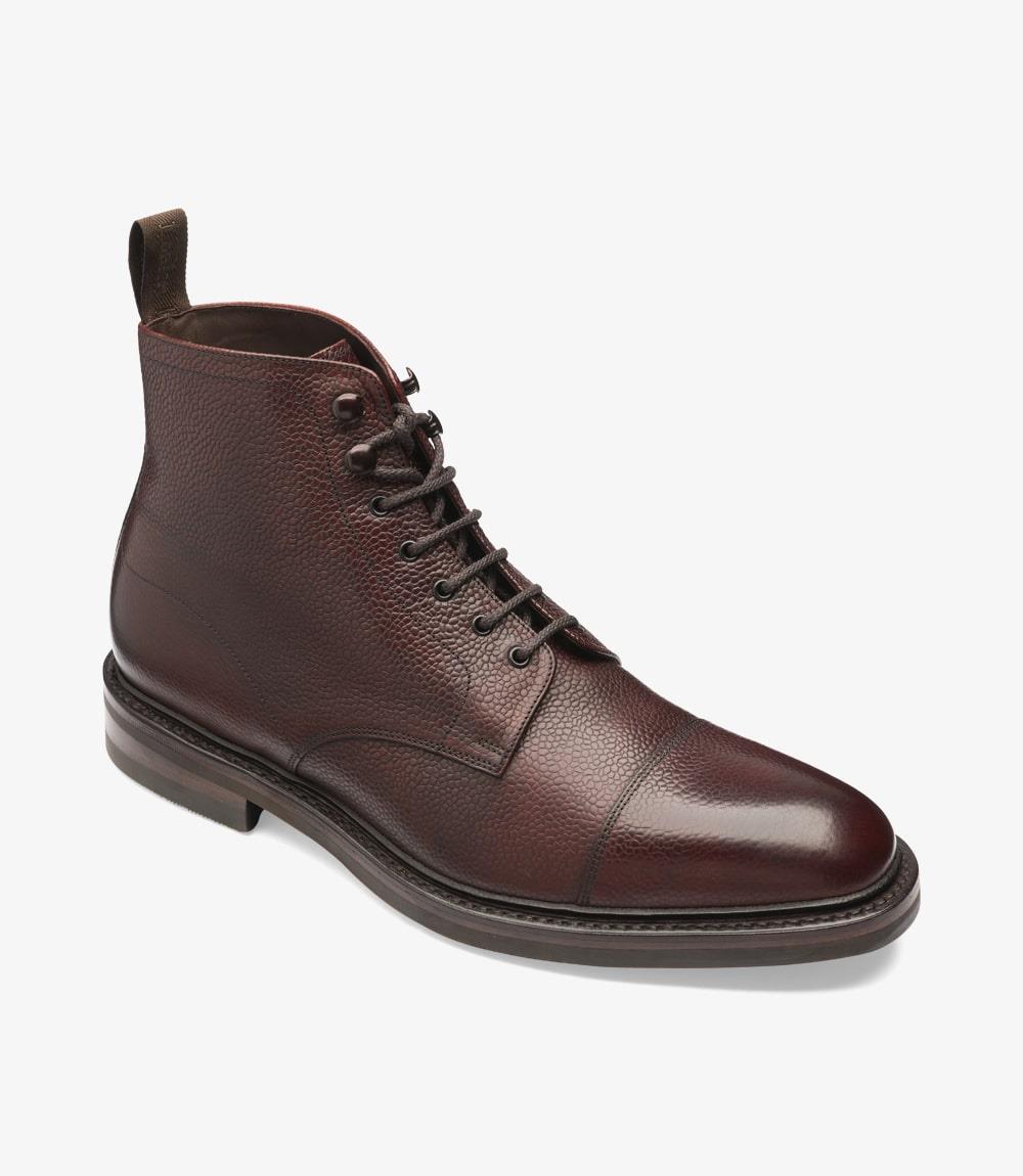 LOAKE ROEHAMPTON OXBLOOD DERBY BOOT RUBBER SOLE F-MEDIUM