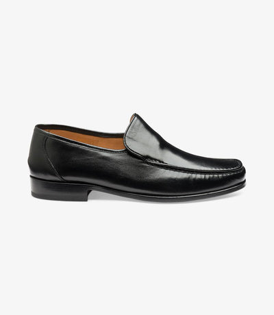 LOAKE SIENA BLACK MOCCASIN