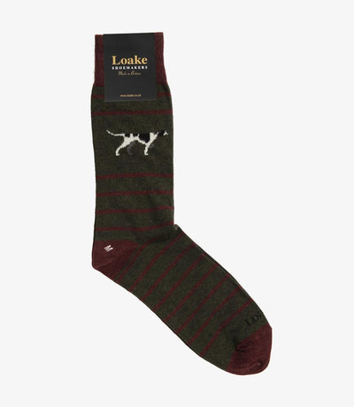 LOAKE POINTER SOCKS GREEN