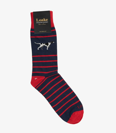 LOAKE POINTER SOCKS NAVY