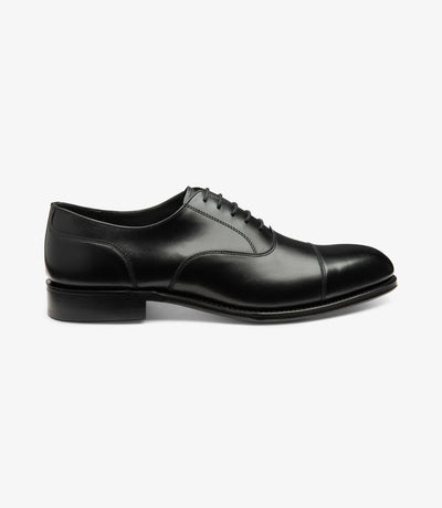 LOAKE STONEGATE BLACK OXFORD TOE CAP LEATHER SOLE F-MEDIUM