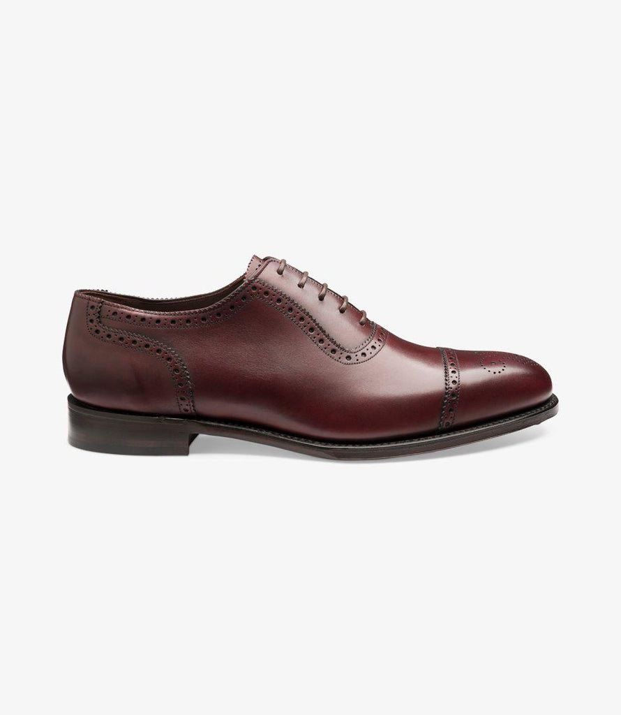 Strand burgundy Semi Brogue Loake Shoes Australasia