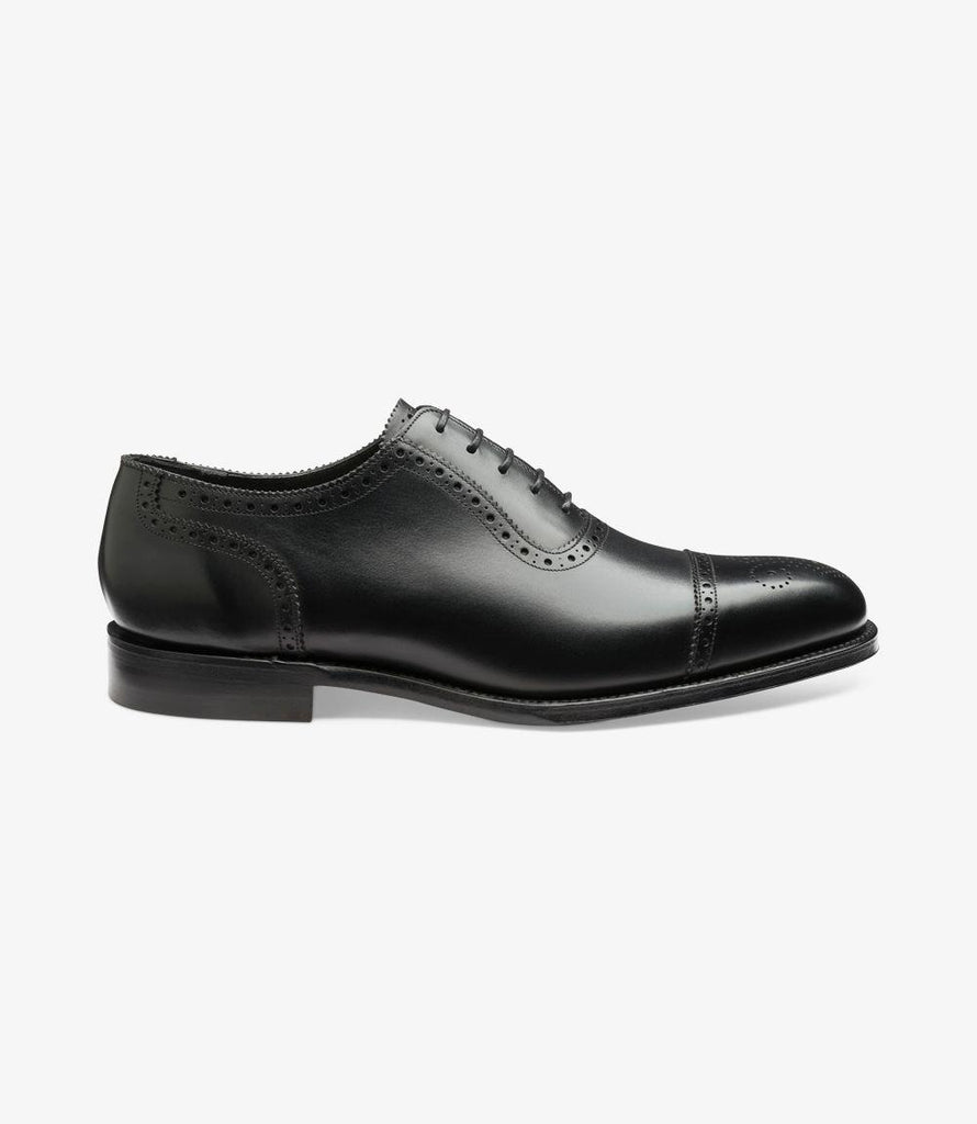 Strand Black Semi Brogue – Loake Shoes Australasia