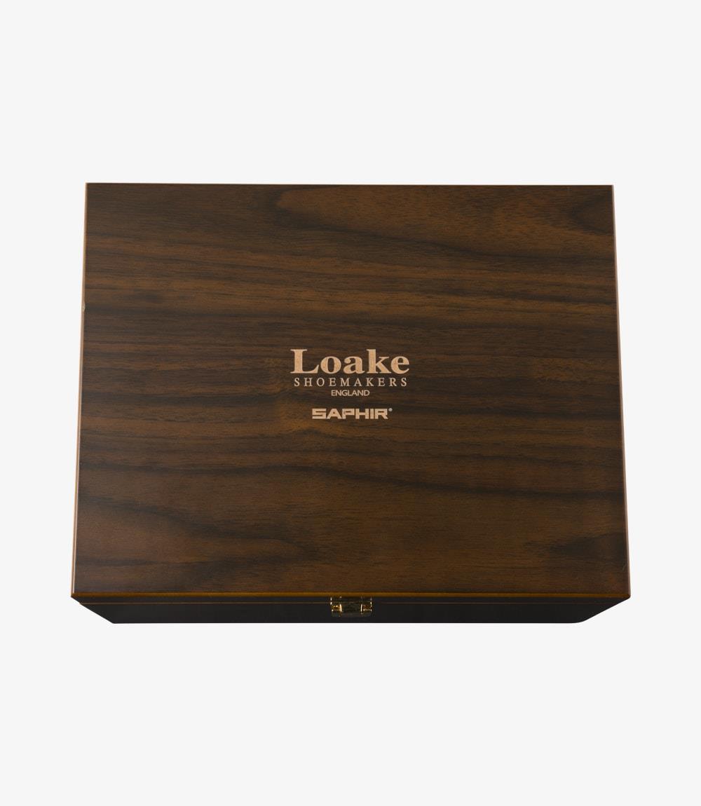 LOAKE BROWN VALET BOX SHOE CARE