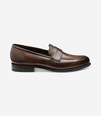 LOAKE WIGGINS DARK BROWN PENNY LOAFER